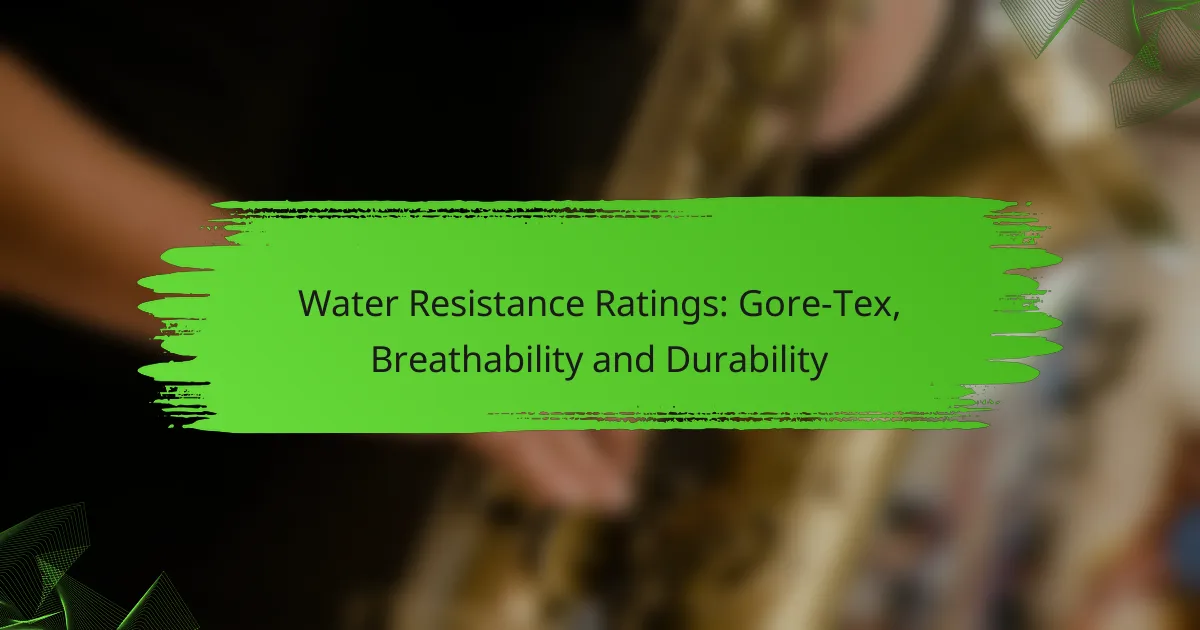 Water Resistance Ratings: Gore-Tex, Breathability and Durability